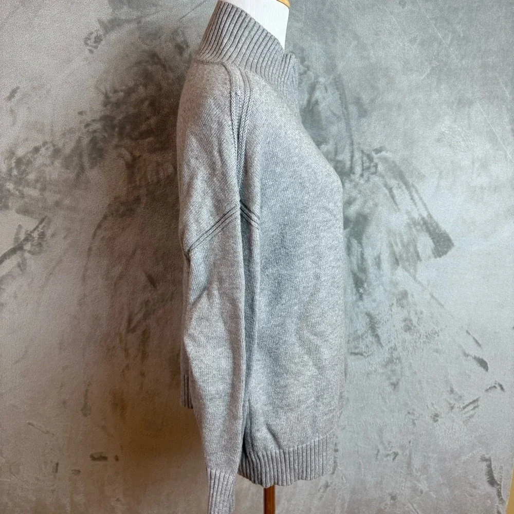 Magaschoni Mock Turtleneck Cozy Gray Sweater Wmn’s Petite Sz S